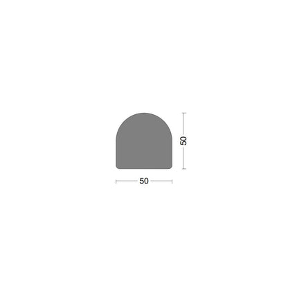D fender rubber profile DS 50x50mm
