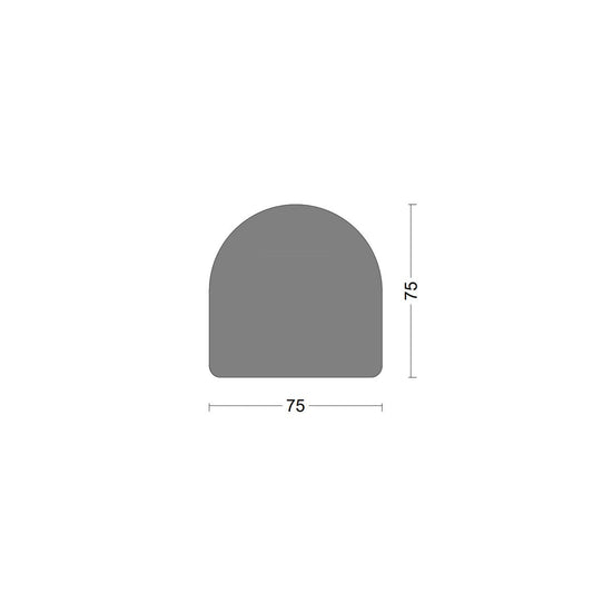 D fender rubber profile DS 75x75mm